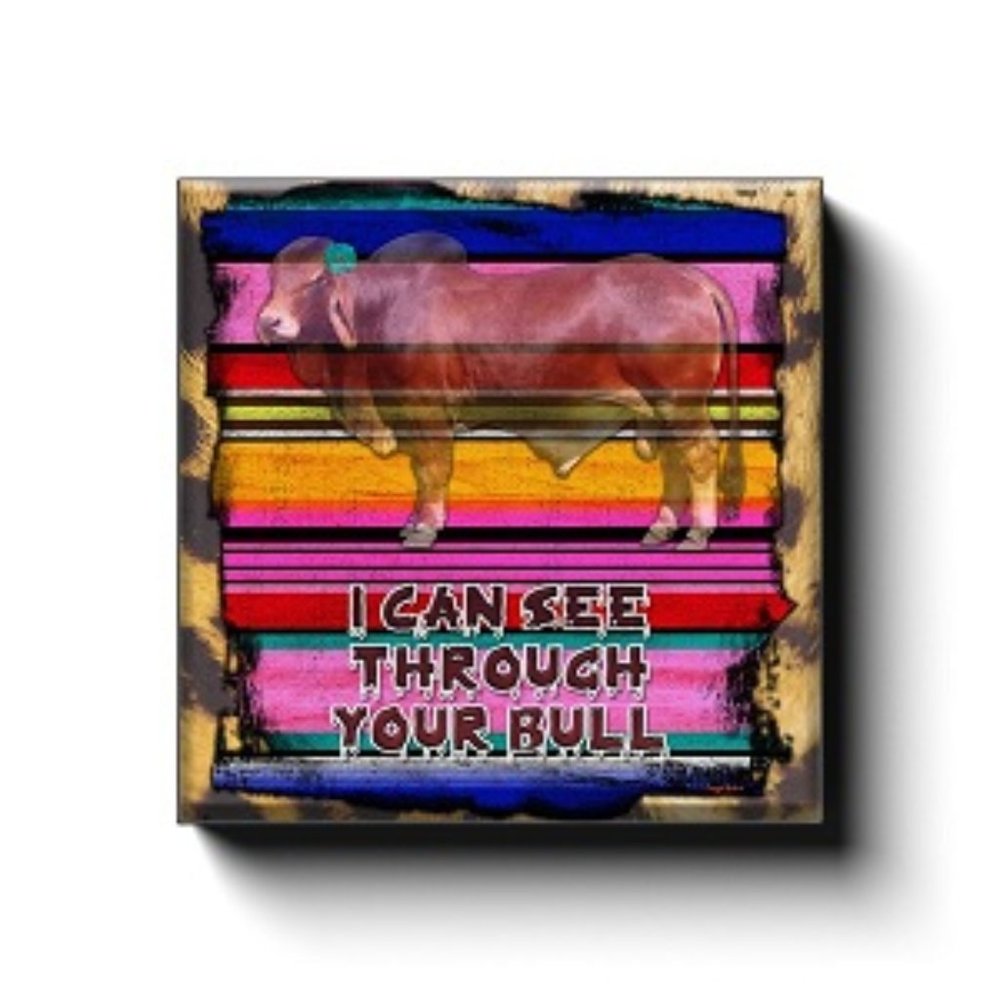 SEE THROUGH YOUR BULL CANVAS WALL ART